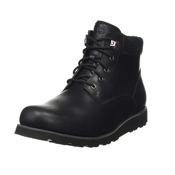 Ugg Men\'s Stoneman Black Leather Calfskin Wool Pull On Boots Size 10
US UGG | Shoes | Mens Stenton Black Boots | Poshmark main image 3